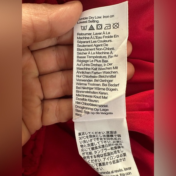 J. Crew Red floral texture Mini Dress Vibrant and Chic size 6 - Picture 8 of 11